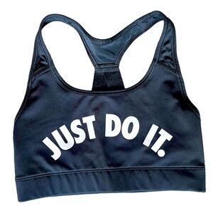 NIKE Victory Compression Sports Bra Black Size XS